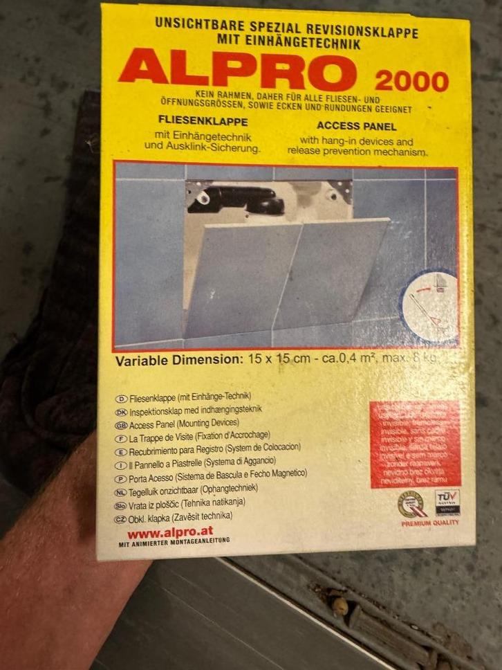 Tegelluik ALPRO 2000, Tuin en Terras, Tegels en Klinkers, Nieuw, Ophalen