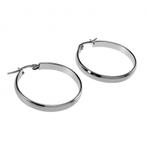 Ø30 mm RVS Oorringen Dames - Stalen Zilver Kleur - Oorbellen, Overige materialen, Hangers, Birgitta-Gracht 33, 6465 EL Kerkrade, Nederland
