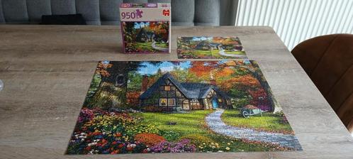1000 puzzle the autumn cottage herfst huisje  jumbo puzzel, Hobby en Vrije tijd, Denksport en Puzzels, Zo goed als nieuw, Legpuzzel