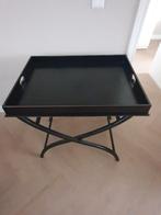 Mooi zwart dienblad op poten., Huis en Inrichting, Woonaccessoires | Dienbladen, Ophalen of Verzenden, Zo goed als nieuw, Rechthoekig