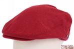 Flatcap Platte pet Hawkins rood wol mix maat 59 Nieuw, Nieuw, Ophalen of Verzenden, Pet, 58 of 59 cm (L, 7¼ of ⅜ inch)