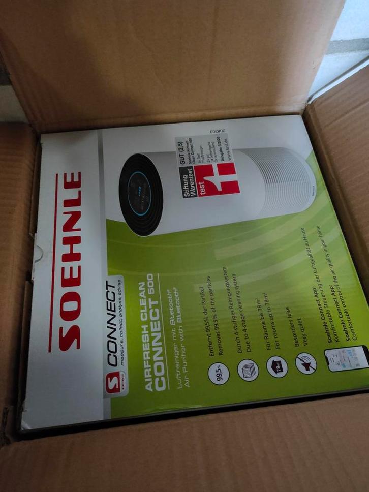 Air purifier Soehnle500, Witgoed en Apparatuur, Luchtbehandelingsapparatuur, Zo goed als nieuw, Luchtbevochtiger, Ophalen of Verzenden