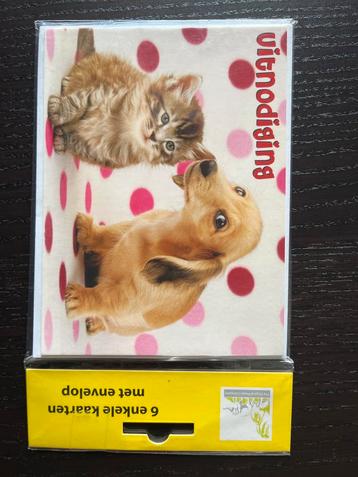 Set van 6 uitnodigingskaarten voor kinderfeestje  beschikbaar voor biedingen