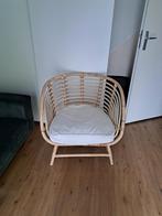 Buskbo Ikea rotan stoel met kussen, Ophalen, Zo goed als nieuw, Bruin, Eén