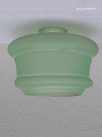 Art Deco groene lampenkap mat glas, Ophalen of Verzenden