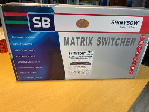 SHINYBOW Matrix Switcher SB-8180 8x8 VGA -€1497,00 nu€85,00, Audio, Tv en Foto, Professionele Audio-, Tv- en Video-apparatuur