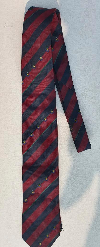 Klassieke Vintage Stropdas met Embleem – Donkerrood/Marine, Kleding | Heren, Stropdassen, Gedragen, Rood, Ophalen of Verzenden
