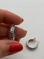 BB10 Prachtige zilveren Buddha to Buddha chain oorbellen, Ophalen of Verzenden, Zo goed als nieuw, X, Zilver