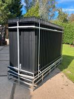 Stalen hekwerk 90 meter, Ophalen, Nieuw, IJzer