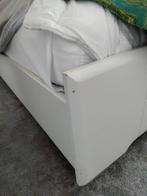 2 persoonsbed, Ophalen, 90 cm, Eenpersoons, Wit