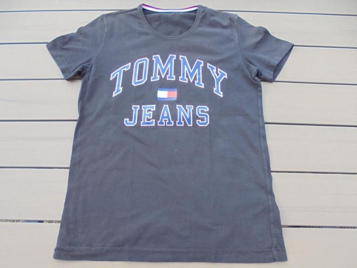 Zwart shirt TOMMY HILFINGER, Kleding | Heren, T-shirts, Zo goed als nieuw, Maat 46 (S) of kleiner, Zwart, Ophalen of Verzenden