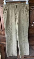 Groene broek, damesbroek; taille 41,5 cm, Kleding | Dames, Broeken en Pantalons, Groen, Lang, Ophalen of Verzenden, Zo goed als nieuw