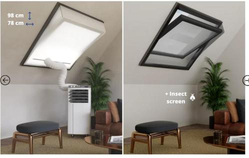 Raamafdichting dakraam voor mobiele airco – klittenband, Doe-het-zelf en Verbouw, Ventilatie en Afzuiging, Zo goed als nieuw, Ophalen of Verzenden