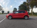 Volkswagen Polo 1.4 16V 63KW DSG 2010 Rood/Zwart, Auto's, Euro 5, Stof, Zwart, 4 cilinders
