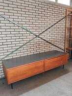 Vintage retro dressoir/tv meubel/kast, Hoofdstraat 70 terborg, 100 tot 150 cm, Teakhout, Zo goed als nieuw