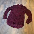 Costes rode panterprint blouse maat M (ZGAN), Kleding | Dames, Tops, Maat 38/40 (M), Ophalen of Verzenden, Zo goed als nieuw, Lange mouw