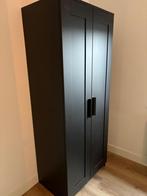 2 zwarte Brimnes kledingkast (mogen apart weg), Gebruikt, Meerdere deuren, Modern, 150 tot 200 cm