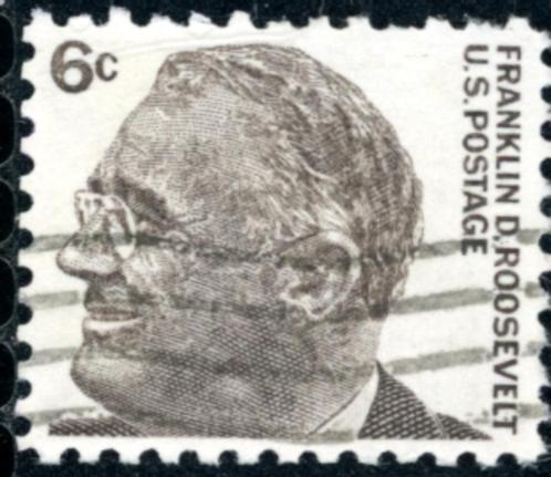 USA Verenigde Staten 1284 - F.D. Roosevelt, Postzegels en Munten, Postzegels | Amerika, Gestempeld, Noord-Amerika, Ophalen of Verzenden