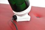 Vintage porseleinen wandlamp met groen glas lamp, Ophalen of Verzenden, Gebruikt