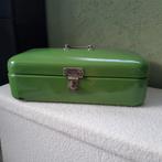 Vintage Broodtrommel - Groen Emaille, Ophalen
