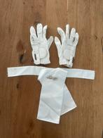 Plastron witte handschoenen wedstrijd, Ophalen of Verzenden, Zo goed als nieuw, Dressuur, Bovenkleding