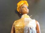 Barbie vintage Julia pop in goud zilver jumpsuit, Verzamelen, Poppen, Gebruikt, Ophalen of Verzenden, Pop