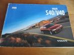 Instructieboek Volvo S40, Volvo V40 incl. Turbo +diesel 1999, Ophalen of Verzenden