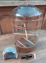 Vintage vogelkooi koper I.z.g.s., Dieren en Toebehoren, Vogels | Hokken en Kooien, Ophalen of Verzenden, Zo goed als nieuw, Metaal