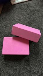 2 roze yoga blokken, Sport en Fitness, Ophalen, Zo goed als nieuw, Yogamat