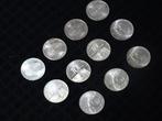 11 x Zilveren Tientjes Munten Nederland, Postzegels en Munten, Munten | Nederland, Ophalen, Koningin Juliana, Zilver, Losse munt