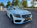 Mercedes-Benz C220 AMG|PANO|KEYLESS|LUCHTVERING|PARELMOER, Auto's, Automaat, Achterwielaandrijving, 1800 kg, Zwart