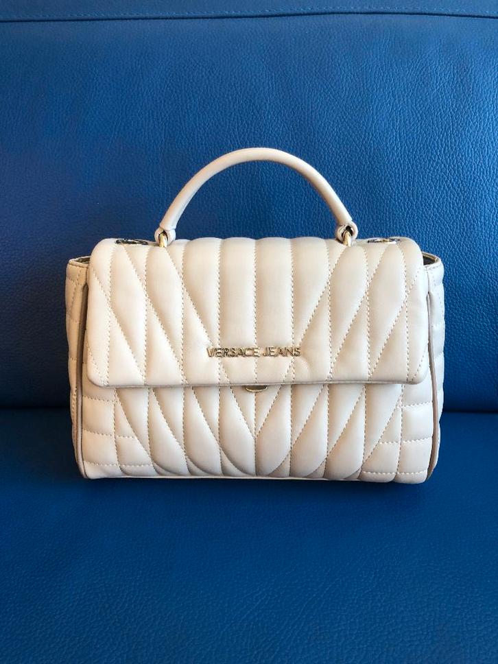 Dames handtas - Versace jeans, Sieraden, Tassen en Uiterlijk, Tassen | Damestassen, Nieuw, Handtas, Beige, Verzenden