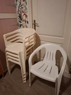Gratis stapelbare kuipstoelen, Tuin en Terras, Ophalen, Gebruikt, Kunststof