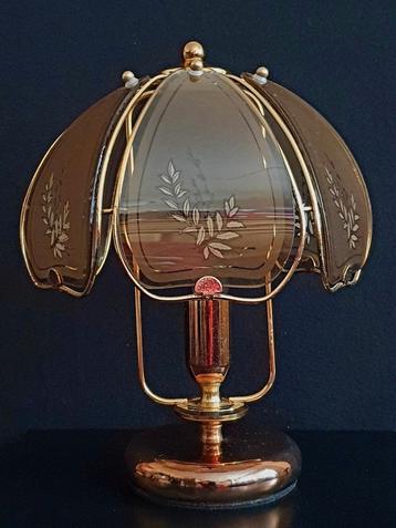 Vintage Hollywood Regency brass tafellamp 70er jr.  beschikbaar voor biedingen