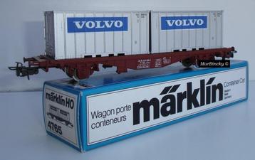 Märklin 4765 SJ Volvo Containers 20ft Containerdraagwagen ! beschikbaar voor biedingen