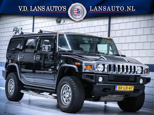 Hummer H2 6.0L V8 | Zwart leder | Schuif Kanteldak | LPG | G, Auto's, Vrachtwagens, Bedrijf, Te koop, Lederen bekleding, Overige merken