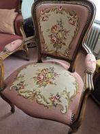 Brocante , vingtage, barok geborduurde stoel, Antiek en Kunst, Ophalen
