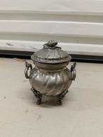 Antieke Tinnen Suikerpot met Deksel, Antiek en Kunst, Antiek | Tin, Ophalen of Verzenden
