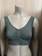 Bh top groen kaki sportbh naadloos voorgevormd 38/M A B C, Ophalen of Verzenden, Groen, BH