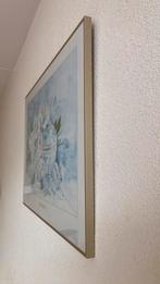 Mooie poster met champagne kleurige lijst, Ophalen, 50 tot 75 cm, Zo goed als nieuw, 75 tot 100 cm