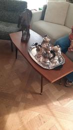 Koffie en theeset. Verzilverd met houten handvat, Antiek en Kunst, Ophalen of Verzenden