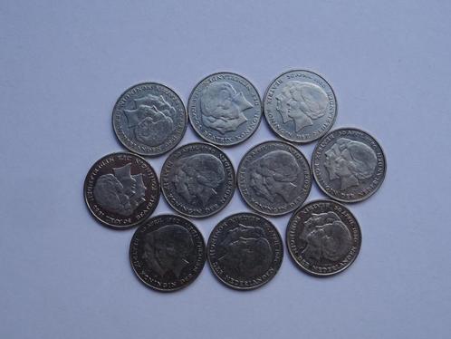 Kroonwissel Rijksdaalder 1980, Postzegels en Munten, Munten | Nederland, Losse munt, 2½ gulden, Koningin Juliana, Ophalen of Verzenden