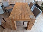Houten Eettafel - Robuust Design, Huis en Inrichting, Tafels | Eettafels, Ophalen, 50 tot 100 cm, 150 tot 200 cm, Rechthoekig