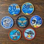 Belgische Politie Helikopter Patches - Set van 7, Ophalen of Verzenden, Luchtmacht, Overige gebieden, Embleem of Badge