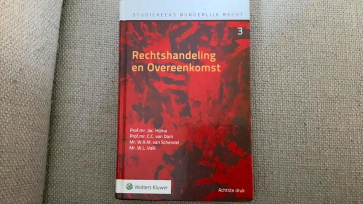 Jac. Hijma - Rechtshandeling en overeenkomst 3, Boeken, Wetenschap, Gelezen, Ophalen of Verzenden