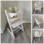 ZGAN! Stokke Tripp Trapp wit+babyset, tuigje evt. newbornset, Ophalen of Verzenden, Zo goed als nieuw, Stokke Tripp Trapp, Stoelverkleiner