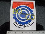 sticker begeleidings organisatie civiel onderwijs boco cokv, Verzenden, Zo goed als nieuw, Bedrijf of Vereniging