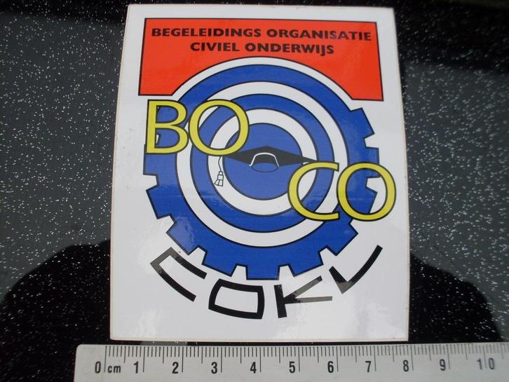 sticker begeleidings organisatie civiel onderwijs boco cokv, Verzamelen, Stickers, Zo goed als nieuw, Bedrijf of Vereniging, Verzenden