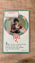 Oude ansichtkaart Groeten uit Sommelsdijk fantasie, Ophalen of Verzenden, 1920 tot 1940, Gelopen, Zuid-Holland