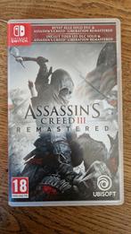 Assassin's Creed III Remastered - Nintendo Switch, Spelcomputers en Games, Avontuur en Actie, Vanaf 18 jaar, 1 speler, Ophalen of Verzenden